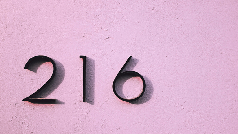 address numbers on side of building