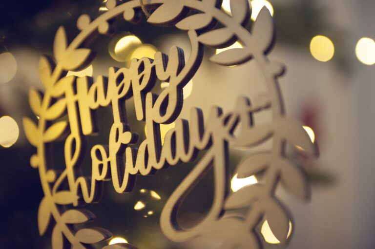 Happy Holidays Ornament
