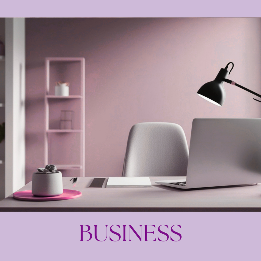 Modern desk and office