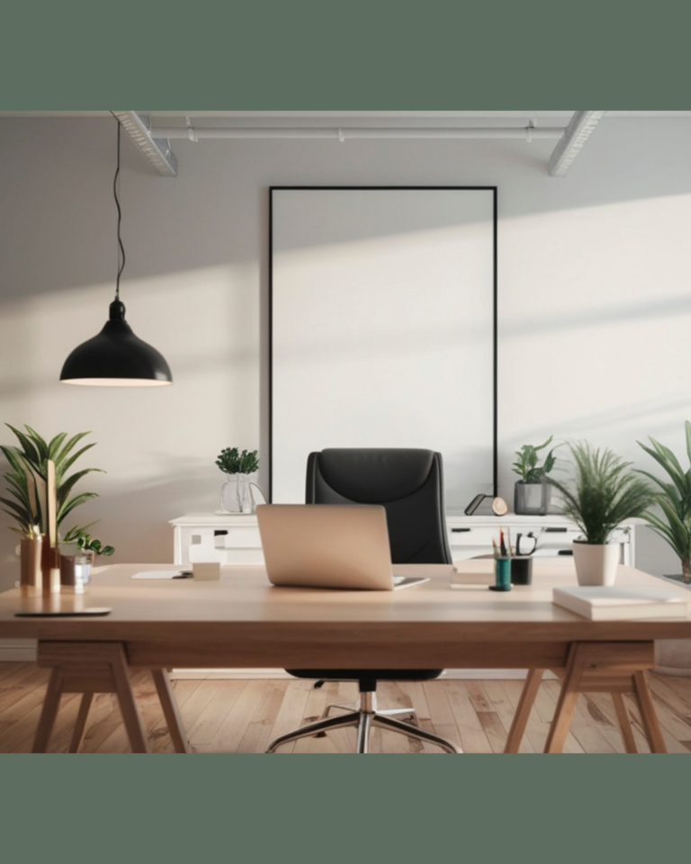 Modern office and desk
