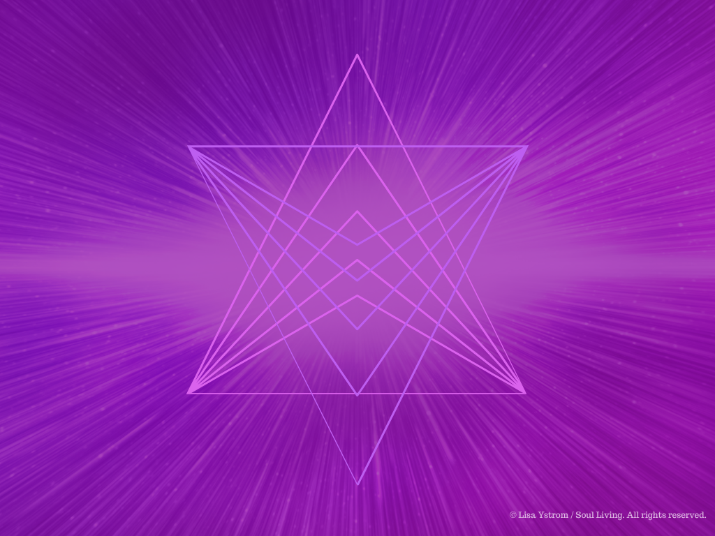 Cosmic background with interlocking triangles