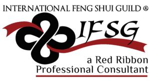 International Feng Shui Guild Logo with Red Ribbon Professional Consultant credential