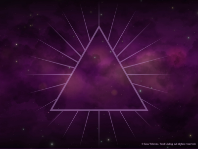 Cosmic background with radiating triangle